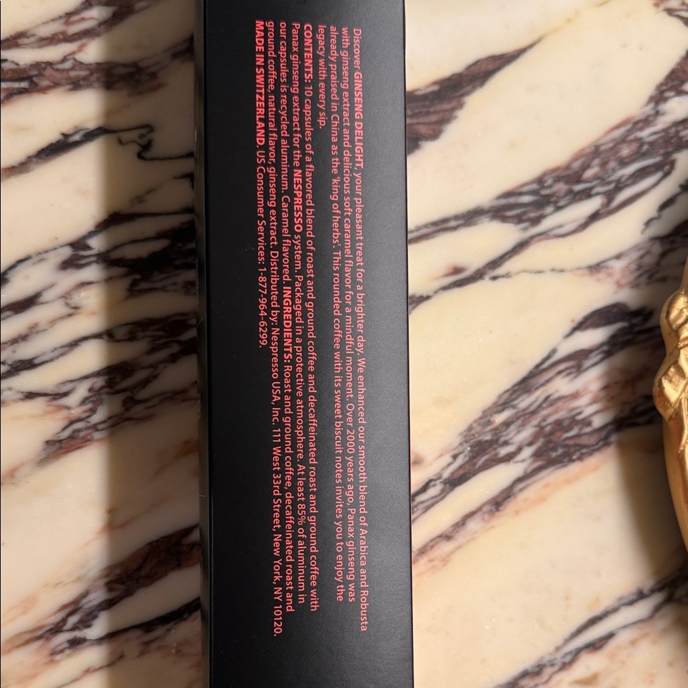 Nespresso Vertuo Ginseng Delight Pods - Red Packaging - Picture 4 of 5